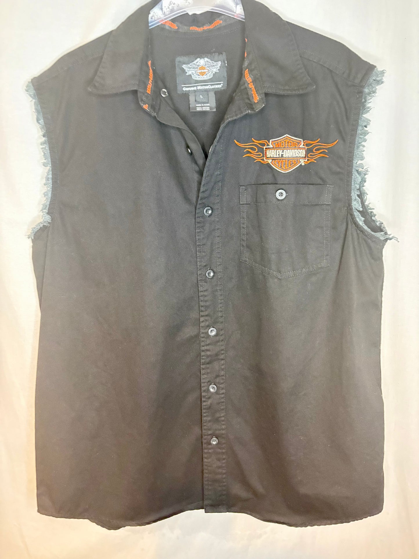 Harley Davidson Sleeveless Shirt Size L